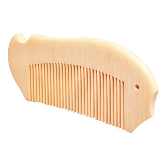Handcrafted Wood Hair Comb Natural Small Detangler for Women Men Bridal main image 7